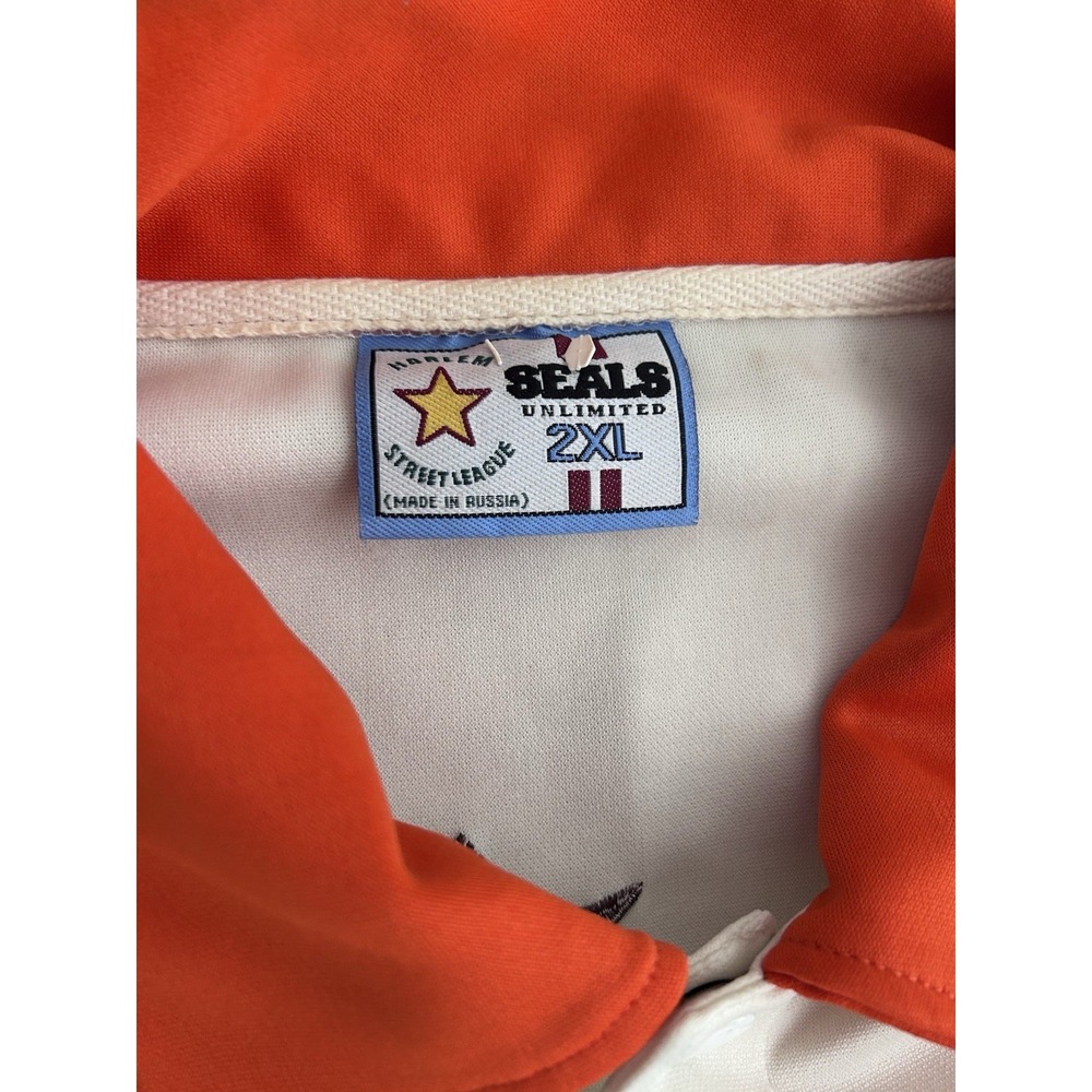 Harlem Stream Street League Shirt Mens 2XL Colorful Embroidered Logo Button - Picture 13 of 16